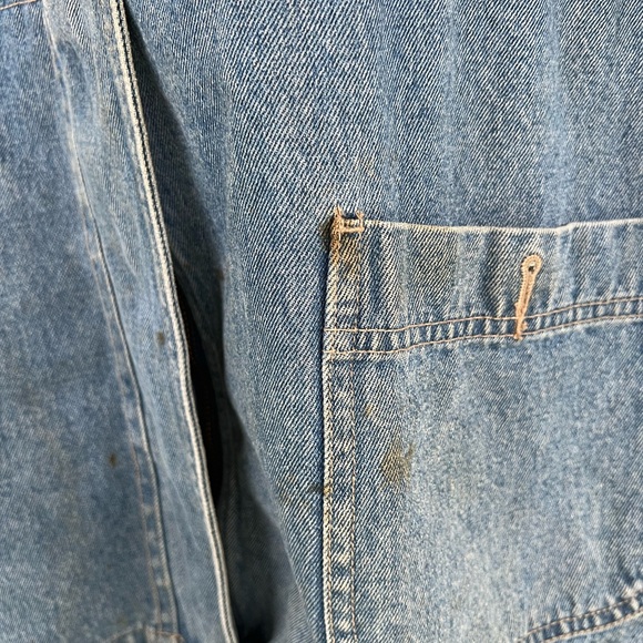 Denim&Co Blue and Brown Jean Jacket with Relaxed Fit - Picture 5 of 15